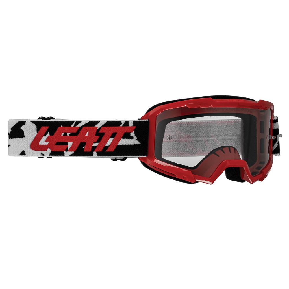 Leatt 2025 Motocross Goggles Vizion 2.5 Youth Red - Clear Lens